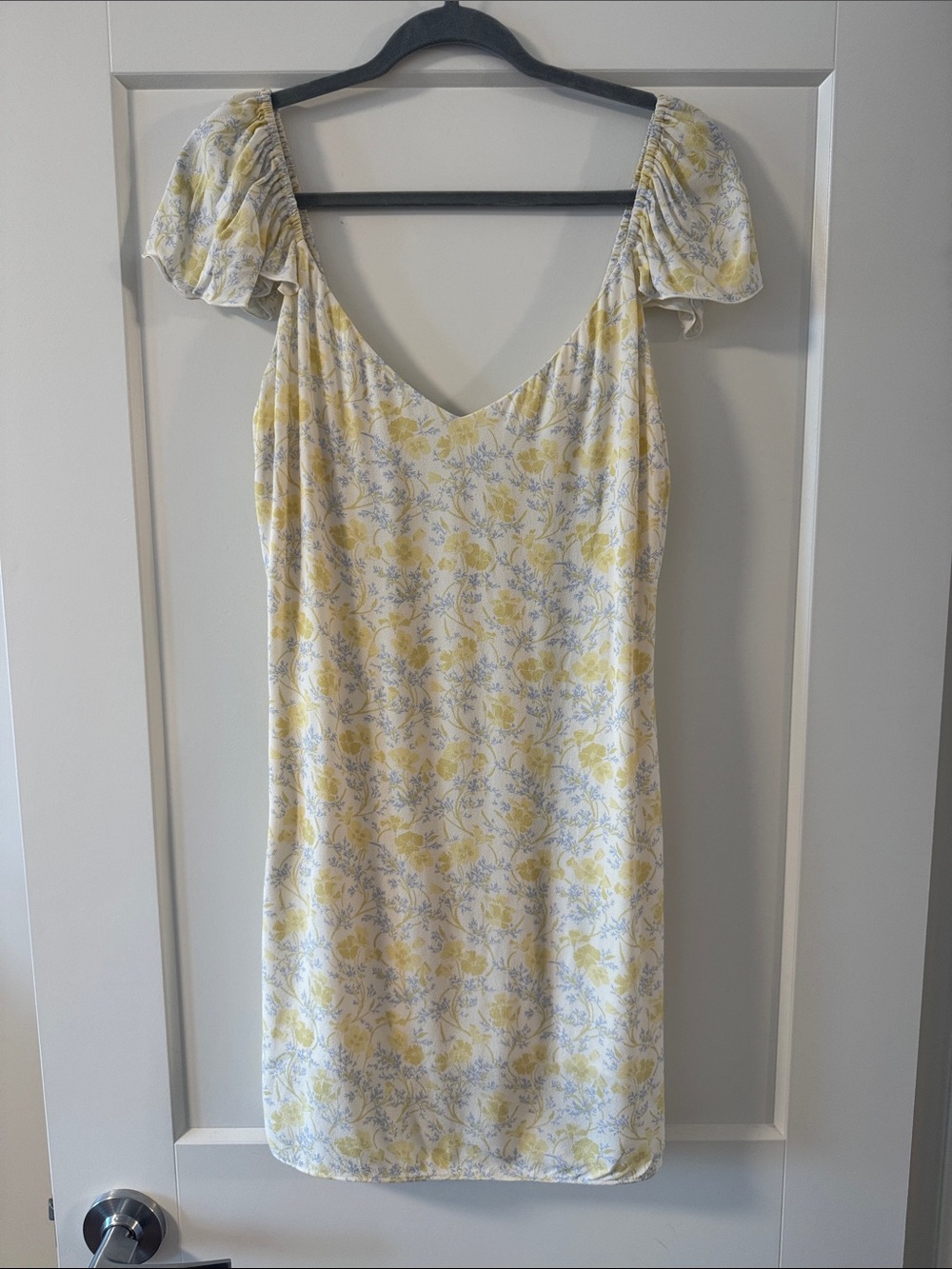 Aritzia Sunday Best - Moka Butter Yellow mini dress